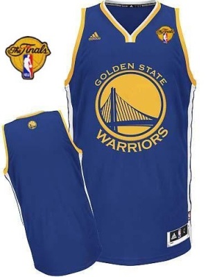 Warriors Blank Blue The Finals Patch Stitched Revolution 30 NBA Jersey