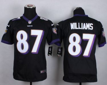 Youth Nike Baltimore Ravens #87 Maxx Williams Black Stitched NFL Jersey