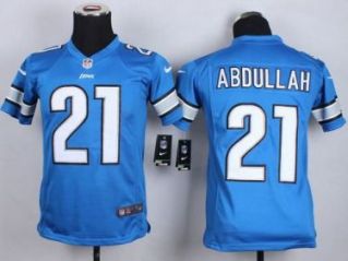 Youth Nike Detroit Lions #21 Ameer Abdullah Blue NFL Jersey