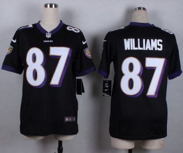 Women's Nike Baltimore Ravens #87 Maxx Williams Black Stitched NFL Jersey