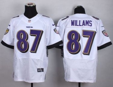 Nike Baltimore Ravens #87 Maxx Williams White Men's Stitched NFL Elite Jersey