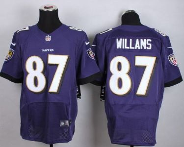 Nike Baltimore Ravens #87 Maxx Williams Purple Stitched NFL Elite Jersey