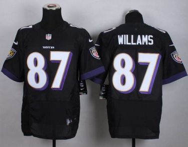 Nike Baltimore Ravens #87 Maxx Williams Black Stitched NFL Elite Jersey