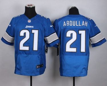 Nike Detroit Lions #21 Ameer Abdullah Blue Team Color Men's Stitched NFL Elite Jersey