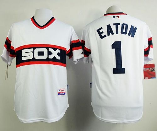 Chicago White Sox #1 Adam Eaton White Stitched Baseball Jersey