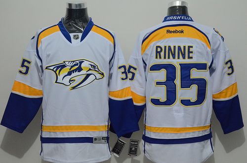 Nashville Predators #35 Pekka Rinne White Road Stitched NHL Jersey Nashville Predators #35 Pekka Rinne White Road Stitched NHL Jersey