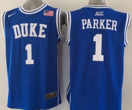 Duke Blue Devils #1 Jabari Parker Blue Basketball Stitched NCAA Jersey