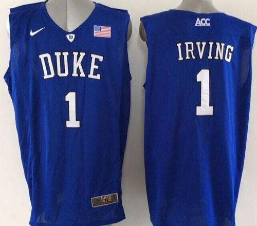 Duke Blue Devils #1 Kyrie Irving Blue Basketball Elite Stitched NCAA Jersey