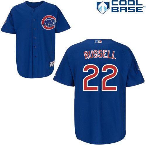Chicago Cubs #22 Addison Russell Blue Alternate Cool Base Stitched Baseball Jersey