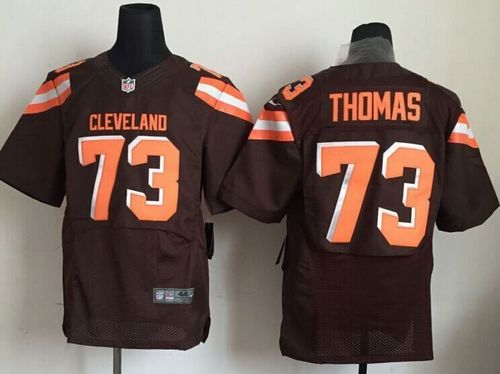 Nike Cleveland Browns #73 Joe Thomas Brown Team Color Men's Stitched NFL Elite Jersey