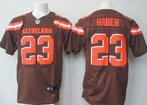 Nike Cleveland Browns #23 Joe Haden Brown Team Color Men's Stitched NFL Elite Jersey