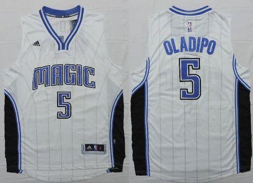 Orlando Magic #5 Victor Oladipo White Stitched Revolution 30 Swingman NBA Jersey
