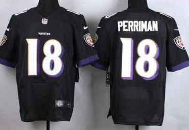 Nike Baltimore Ravens #18 Breshad Perriman Black NFL Elite Jersey