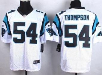 Nike Carolina Panthers #54 Shaq Thompson White NFL Elite Jersey