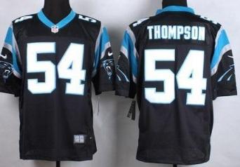 Nike Carolina Panthers #54 Shaq Thompson Black NFL Elite Jersey