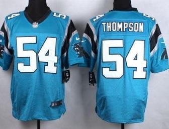 Nike Carolina Panthers #54 Shaq Thompson Blue Stitched NFL Elite Jersey