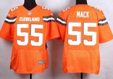 Nike Cleveland Browns #55 Alex Mack Orange NFL Elite Jersey