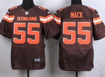 Nike Cleveland Browns #55 Alex Mack Brown NFL Elite Jersey