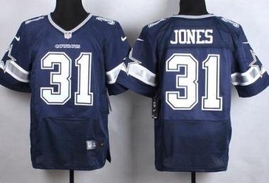 Nike Dallas Cowboys #31 Byron Jones Navy Blue NFL Elite Jersey