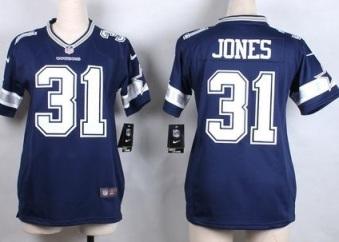 Women's Nike Dallas Cowboys #31 Byron Jones Blue NFL Jersey