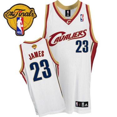 Cavaliers #23 LeBron James White The Finals Patch Stitched NBA Jersey