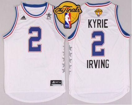 Cavaliers #2 Kyrie Irving White 2015 All Star The Finals Patch Stitched NBA Jersey Cavaliers #2 Kyrie Irving White 2015 All Star The Finals Patch Stitched NBA Jersey