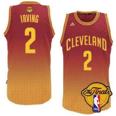 Cavaliers #2 Kyrie Irving Red Resonate Fashion Swingman The Finals Patch Stitched NBA Jersey