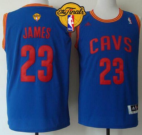 Cavaliers #23 LeBron James Light Blue The Finals Patch Stitched Revolution 30 NBA Jersey