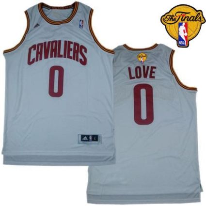 Cavaliers #0 Kevin Love White The Finals Patch Stitched Revolution 30 NBA Jersey