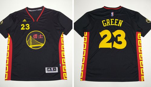 Warriors #23 Draymond Green Black Slate Chinese New Year Stitched NBA Jersey