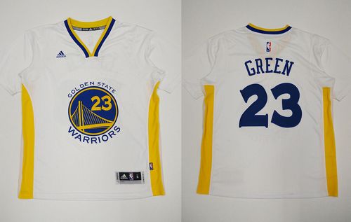 Warriors #23 Draymond Green White Alternate Stitched Revolution 30 NBA Jersey