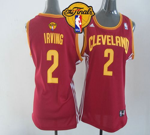 Women's Cavaliers #2 Kyrie Irving Red The Finals Patch Road Stitched NBA Jersey