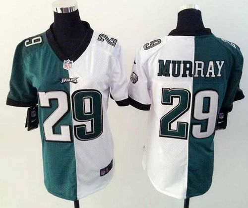 Women's Nike Eagles #29 DeMarco Murray Green White Stitched NFL Elite Split Jersey