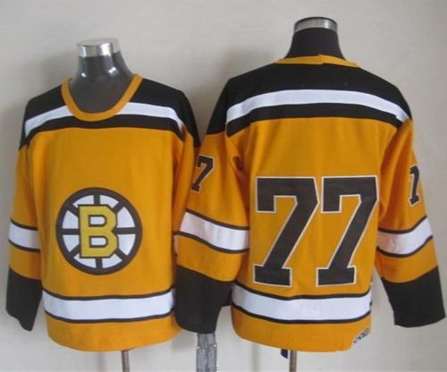 Bruins #77 Ray Bourque Yellow CCM Throwback Stitched NHL Jersey Bruins #77 Ray Bourque Yellow CCM Throwback Stitched NHL Jersey