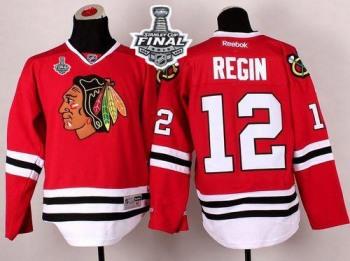 Blackhawks #12 Peter Regin Red 2015 Stanley Cup Stitched NHL Jersey