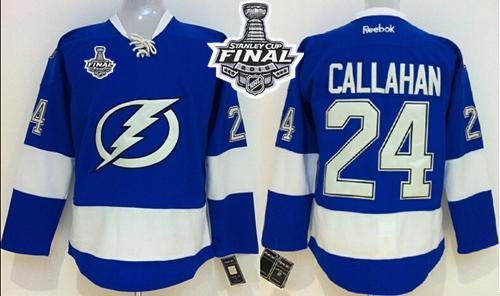 Youth Lightning #24 Ryan Callahan Royal Blue 2015 Stanley Cup Stitched NHL Jersey