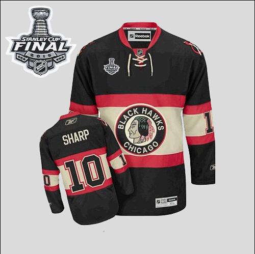 Youth Blackhawks #10 Patrick Sharp Black New Third 2015 Stanley Cup Stitched NHL Jersey