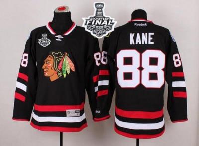 Blackhawks #88 Patrick Kane Black 2014 Stadium Series 2015 Stanley Cup Stitched NHL Jersey