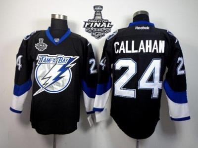 Lightning #24 Ryan Callahan Black 2015 Stanley Cup Stitched NHL Jersey