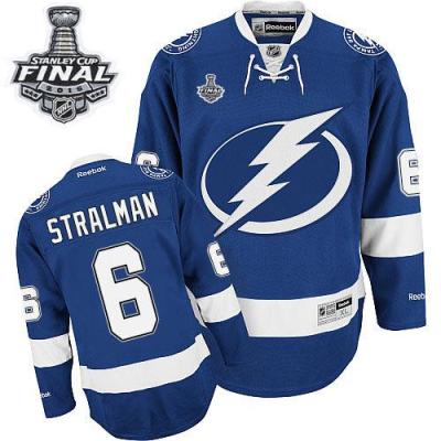 Lightning #6 Anton Stralman Blue 2015 Stanley Cup Stitched NHL Jersey Lightning #6 Anton Stralman Blue 2015 Stanley Cup Stitched NHL Jersey