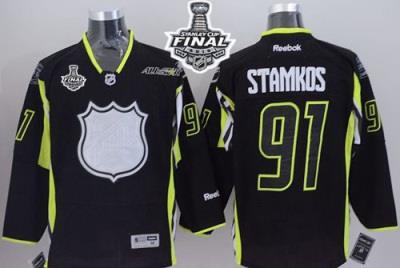 Lightning #91 Steven Stamkos Black 2015 All Star 2015 Stanley Cup Stitched NHL Jersey