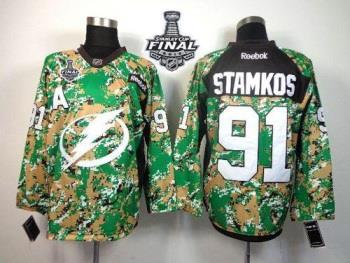 Lightning #91 Steven Stamkos Camo Veterans Day Practice 2015 Stanley Cup Stitched NHL Jersey Lightning #91 Steven Stamkos Camo Veterans Day Practice 2015 Stanley Cup Stitched NHL Jersey