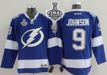 Lightning #9 Tyler Johnson Blue 2015 Stanley Cup Stitched NHL Jersey