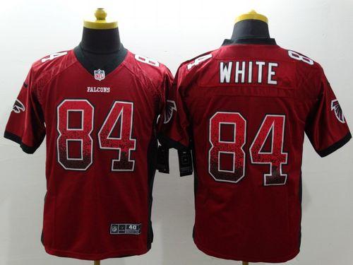 Nike Falcons #84 Roddy White Red Team Color Men's Stitched NFL Elite Drift Fashion Jersey