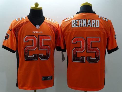 Nike Bengals #25 Giovani Bernard Orange Alternate Men's Stitched NFL Elite Drift Fashion Jersey