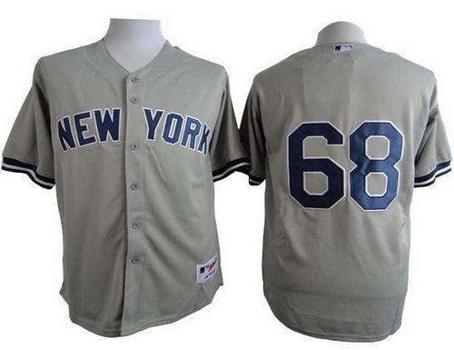 New York Yankees #68 Dellin Betances Grey Cool Base Stitched Baseball Jersey