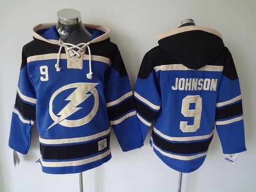 Lightning #9 Tyler Johnson Blue Sawyer Hooded Sweatshirt Stitched NHL Jersey Lightning #9 Tyler Johnson Blue Sawyer Hooded Sweatshirt Stitched NHL Jersey