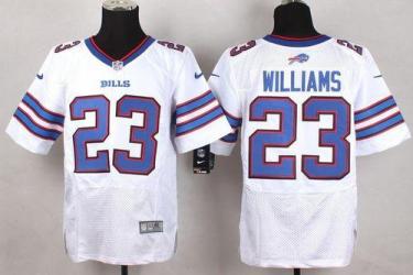Nike Bills #23 Aaron Williams White Men's Stitched NFL New Elite Jersey