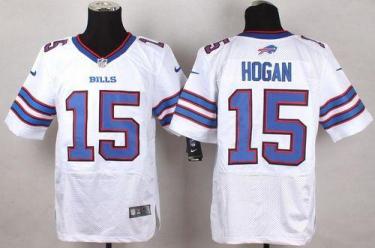Nike Bills #15 Chris Hogan White Men's Stitched NFL New Elite Jersey