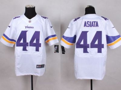 Nike Vikings #44 Matt Asiata White Men's Stitched NFL Elite Jersey